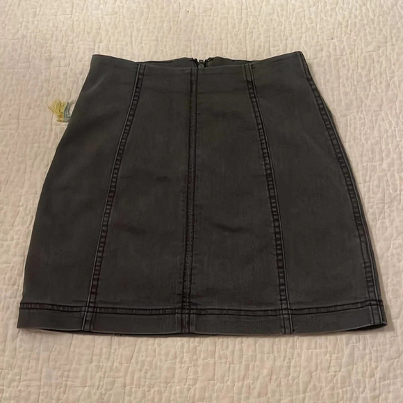 Free People Denim Mini Skirt 2 - Picture 1 of 5